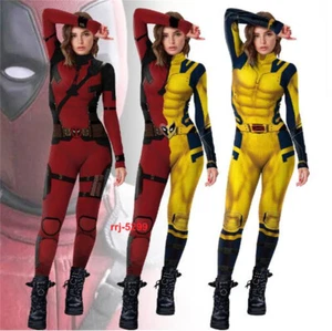 Damen Wolverine Deadpool Overall Halloween Body Zenti Catsuit eng Cosplay - Bild 1 von 16