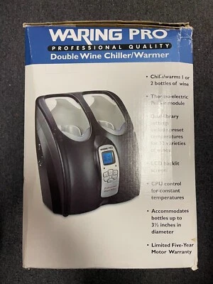 Enfriador de vino doble profesional Waring Pro PC200 negro (botella de vino de 3,5") Foto 1 de 4