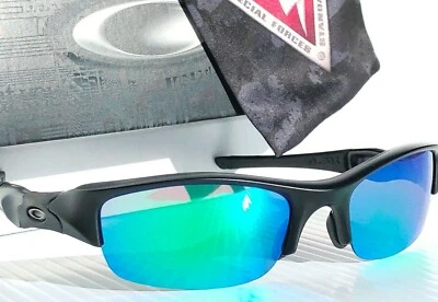 NUEVO Oakley CHAQUETA ANTIAÉREA Mate NEGRO POLARIZADO Galazy JADE Espejo Gafas de Sol 9009 Foto 1 de 4