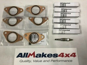 Allmakes Land Rover Range Rover P38 2.5D Heater Glow Plugs & Gasket Set x 6 - Picture 1 of 2