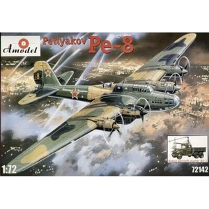Amodel 72142 Scale airplane 1:72 Pe-8 WWII Soviet bomber & AS-2 aircraft starter - Picture 1 of 23