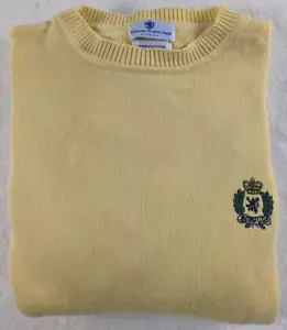 English Sports Shop Crew Pullover Herren XL gelb Strick Bermuda Wappen 100% Baumwolle - Bild 1 von 17