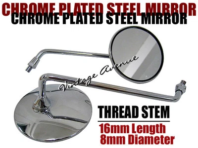 ###HONDA SL125 MIRROR 1PAIR [C8/16] + SUZUKI TS90 F + R CHROME WHEEL RIMS 2PCS — 第 1/4 张图片