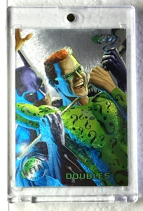 1995 Batman Forever Silver Flasher Card 63 DOUBLES. - Picture 1 of 3