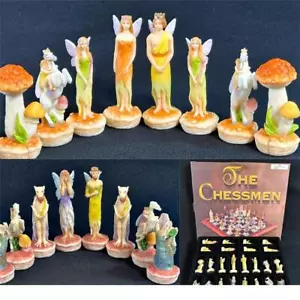 FAIRIES & TROLLS The CHESSMEN Complete Set: 32 Chess Pieces Vintage SUMMIT 2001 - Picture 1 of 24