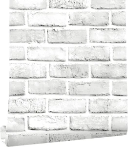Brick Wallpaper Peel and Stick Contact Paper 120Inl 18Inw Faux 3D Brick Contact - Picture 1 of 12