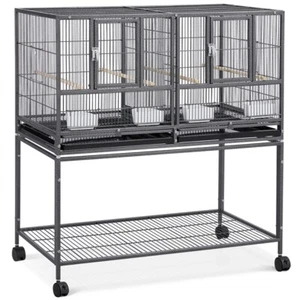 Stackable Divided Breeder Breeding Parakeet Bird Cage for Canary Cockatiel Finch - Picture 1 of 12