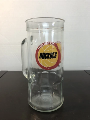 Vintage Houston Rockets Drinking Glass/Mug 7in Cover