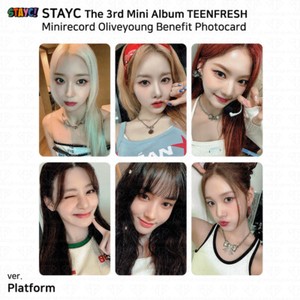 StayC The 3rd Mini Album TEENFRESH Minirecord Oliveyoung Benefit Photocard Event