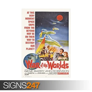 WAR OF THE WORLDS HG WELLS (ZZ429) MOVIE POSTER Poster Print Art A0 A1 A2 A3