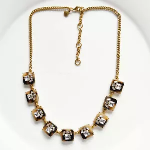 Collar distintivo de leopardo Jcrew de 17" retro para mujer fiesta vacaciones joyería - Imagen 1 de 5