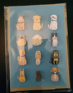 HALLMARK SIGNATURE Card per tutte le occasioni, simpatici cani e gatti 3D, interno vuoto - Foto 1 di 3