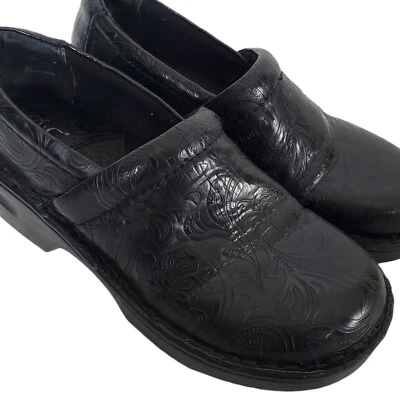 Zapatos para mujer BOC talla 6 zueco negro cuña floral Born Concept  Foto 1 de 4