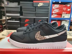 Nike Dunk Low SE Leopard White Black UK 6.5 US 9 EUR 40.5 DD7099 001 - Picture 1 of 6