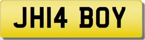 JH JHI BOY JHA Private Cherished Registration Number Plate BOY RACER BAD BOY - Picture 1 of 1