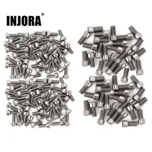 INJORA M2 M3 Metal Screws, 1.9 2.2 Wheel Rims Hexagon Screws for 1/10 RC Crawler - Picture 1 of 8