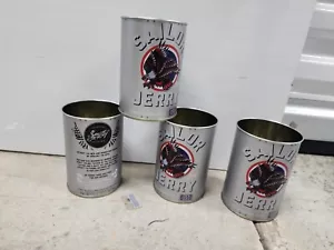 Lot Of 4 Sailor Jerry Oil Cans Metal Eagle Cup Spiced Rum 8 Ball 13.5oz Cocktail - Picture 1 of 8