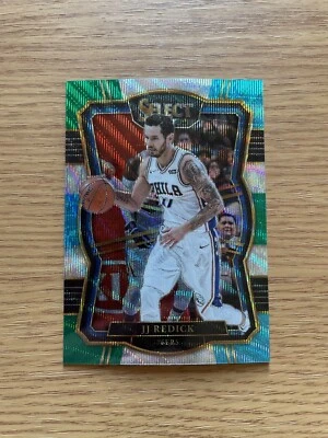 J.J. Redick 2017-18 Panini Select - Premier Level #199 Tri-Color Prizm - 76ers - Image 1 of 2