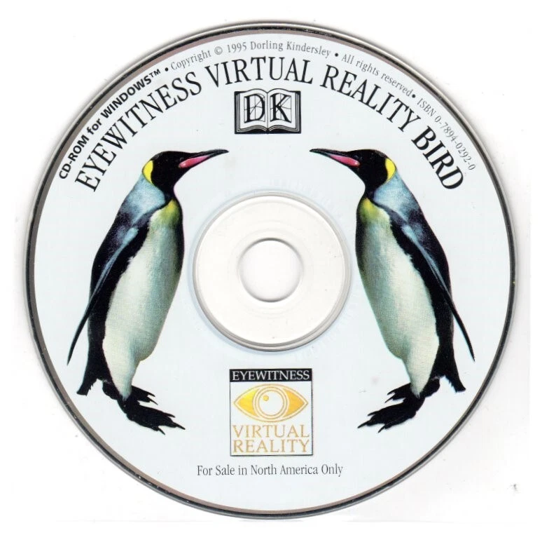 DK Eyewitness Virtual Reality Bird (Ages 3+) (PC-CD, 1995) - NEW CD in SLEEVE - Image 1 of 1
