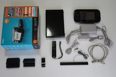 Nintendo WiiU 32GB　Console and Gamepad　Family Premium Set　Black　JP　NTSC-J［B-50］ - Image 1 of 4