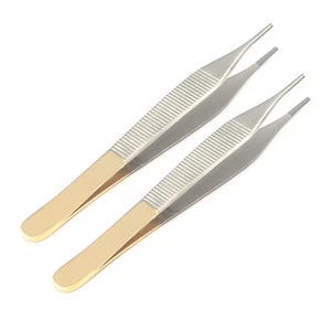 2 Pcs. TC ADSON DRESSING MICRO SURGERY FORCEPS Dental Surgical Instruments - Picture 1 of 3