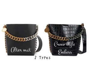 Stella McCartney Flam Bucket Bag Chain Crossbody Bag Black 2 Types Outlet - Picture 1 of 18