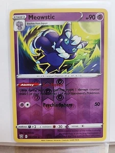 Holograma Inverso Meowstic 061/163 Estilos de Batalla Raro Pokemon Juego de Cartas Coleccionables - Imagen 1 de 1