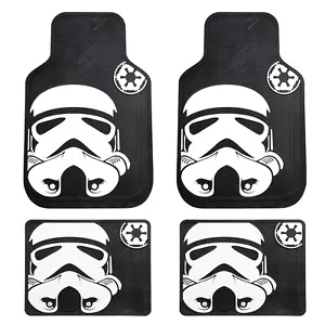Star Wars Storm Trooper Car Truck All Weather Rubber Floor Mats by PlastiColor - Picture 1 of 4