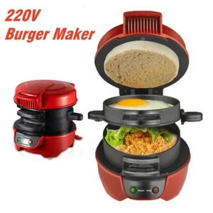 Electric Burger Press Machine Breakfast Machine Sandwich Hamburger Maker 220V - Picture 1 of 12