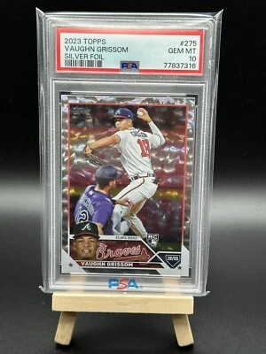 2023 Topps Vaughn Grissom RC #275 Silver Foilboard SP Rookie PSA 10 GEM MINT - Image 1 of 2