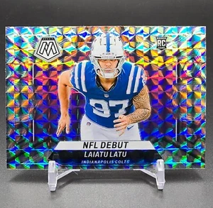 Laiatu Latu RC 2024 Panini Mosaic #290 NFL Debut Silver Mosaic Prizm Colts - Picture 1 of 2