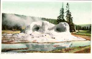 Grotto Geyser Yellowstone Park Detroit Publishing Divided Back Postcard - Picture 1 of 2