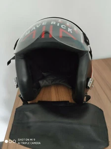 TOP GUN MAVERICK 2020 FLIGHT HELMET MOVIE PROP PILOT NAVAL AVIATOR W/ BACK STRAP - Picture 1 of 4