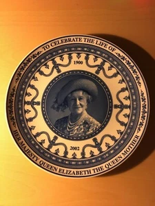 HM Queen Elizabeth die Königinmutter 102. Geburtstag - Wandteller 9" - Bild 1 von 2