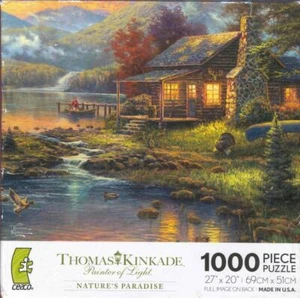 Thomas Kinkade Jigsaw puzzle Nature's Paradise - Picture 1 of 1