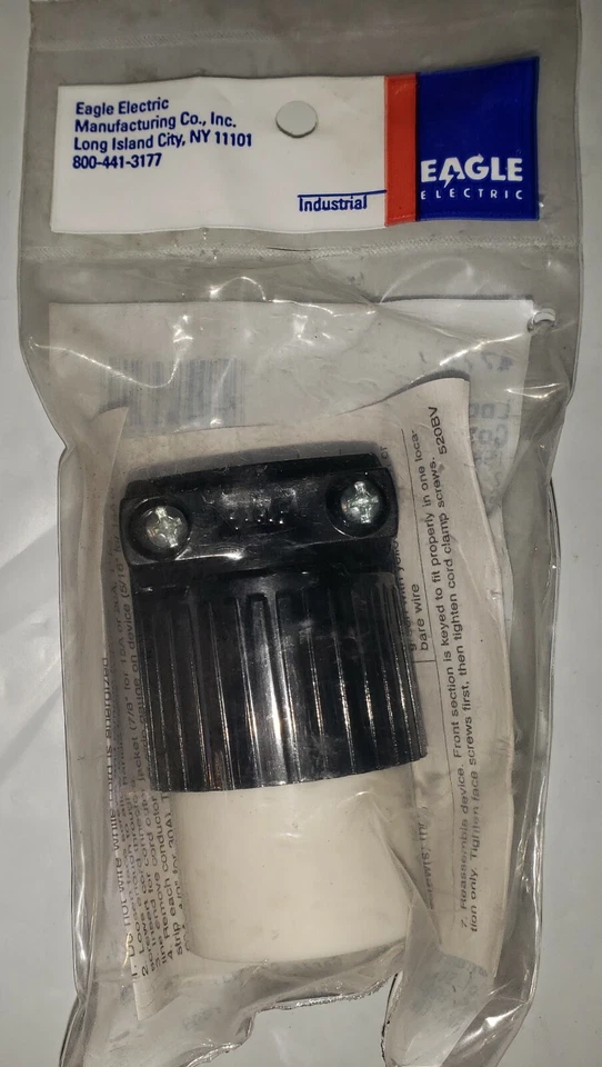 Eagle 4779 Locking Connector 15 amp 277V L7-15R 2-Pole 3-Wire USA Made