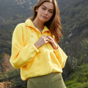 NWT Free People Movement Hit the Slopes Jacket SWEET SUNSHINE Size XL - Picture 1 of 4