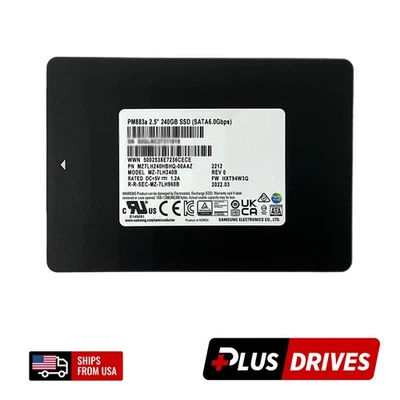 New Samsung PM883a 240G SATA 2.5" HDD SSD Replacement for Top Performance - Image 1 of 4