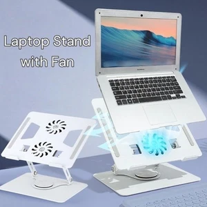 Aluminum Alloy Laptop Cooler Adjustable Height Reading Book Stand - Photo 1/15