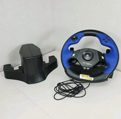 Logitech Driving Force Feedback E-UC2 Steering Wheel Only for PS2/PS3/PC USB - Image 1 of 4