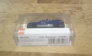 Busch 48106 VW Passat THW blu modello auto 1:87 confezione originale - Foto 1 di 5