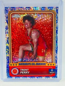 2024 Topps Chrome McDonalds All American Trent Perry McFlurry Refractor 90 - Picture 1 of 2