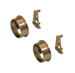 TAG Hardware 1 Pair Premium Round Wardrobe Closet Rod End Caps for 1-5/16" Diame - Picture 1 of 10
