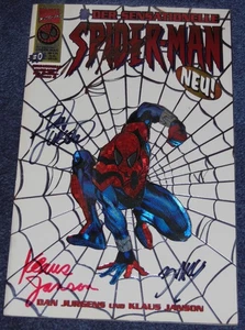 SENSATIONAL SPIDER-MAN #0-MARVEL-FIRMATO STAN LEE-JURGENS-JANSON-BAGLEY-COA~FOIL - Foto 1 di 14