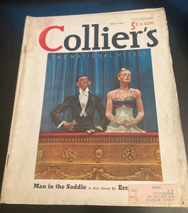 April 1938 COLLIER'S MAGAZIN—An der Oper, Madrid++ *Tolle Retro-Anzeigen & Illos!* - Bild 1 von 10