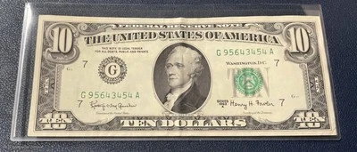 Series 1969 C $10 Green Seal Federal Reserve Note (St. Louis) - Image 1 of 2