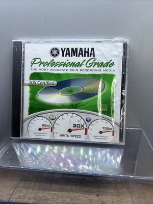 Yamaha CD-R Disco 700MB 80 Minutos Tamaño Completo Joya Estuche CDR80M20 Nuevo Sellado Foto 1 de 2