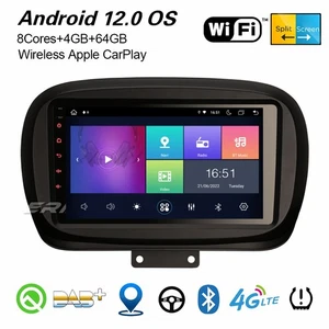 9" IPS 8-Kern Android 14 Autoradio CarPlay DAB+ Navi 4GB+64GB DSP WiFi Fiat 500X - Bild 1 von 24