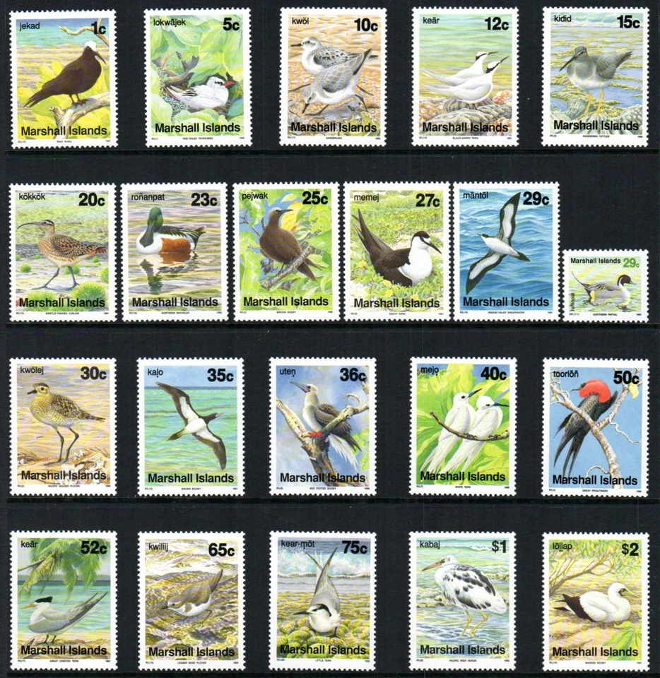 Marshall Islands Stamp 346-365A  - Birds - Image 1 of 1