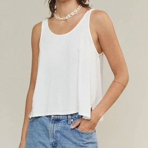 Jungmaven Trinity Tank Top Shirt Size Small Hemp Cotton NWT Washed White - Picture 1 of 10